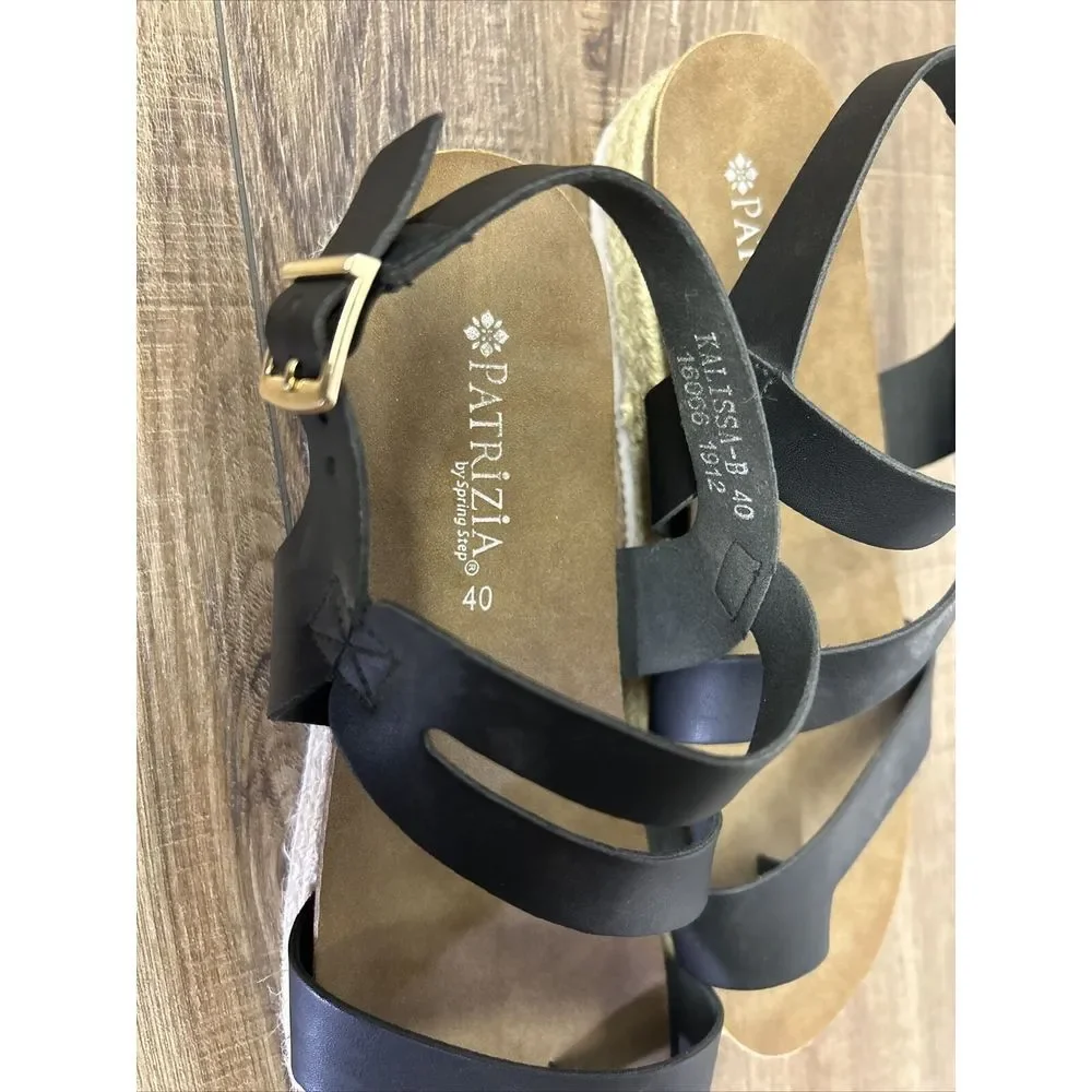 PATRIZIA BONFANTI Leather Toe Strap Sandals US9 EU40 Made in Italy - Picture 3 of 7